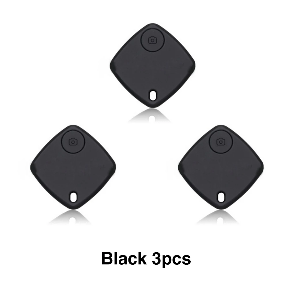 black 3pcs 1/2/3 шт. многофункциональный смарт-локатор для ключей Finder смарт-тег Беспроводной Bluetooth трекер анти-потерянный сигнал тревоги напоминание селфи пульт дистанционного управления с - Цвет: black 3pcs
