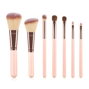 

7pcs Mini Makeup Brushes Set Power Concealer Eye Makeup Cosmetics Kit Blush Tool Professional Makeup Portable Design