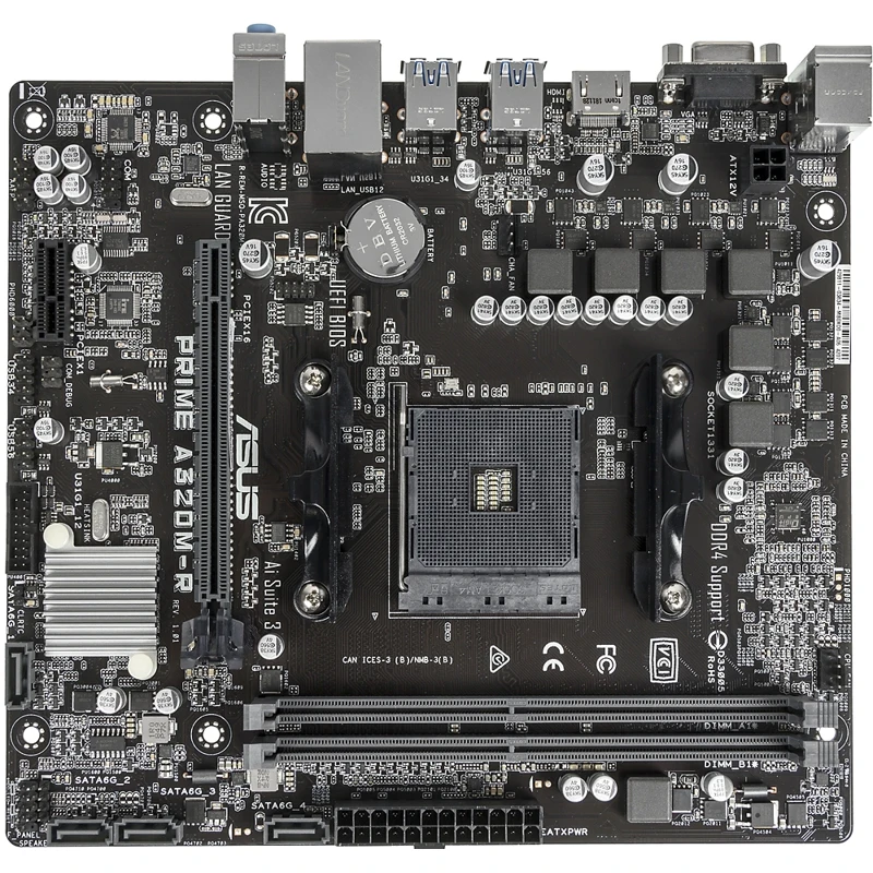 Материнская плата ASUS PRIME A320M-R-SI