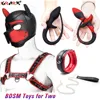 Deluxe Puppy Cosplay Costume Dog Hood Mask Anal Tail Butt Plug Role Play Chest Strap Neck Collar BDSM Sex Toys for Adult Games 1