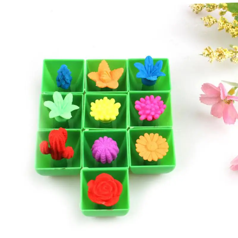 48pcs Expanded Flower Pots Creative Plants Toys Soaking Water Expansion New Exotic Growing Toys Party Favors Fun Toy for Kids