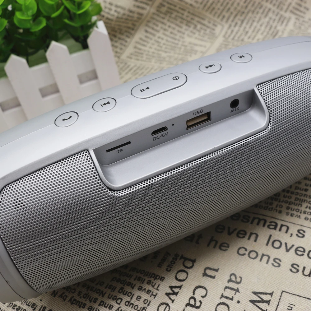 Bluetooth колонки Беспроводной Открытый USB/TF/FM радио/AUX Стерео Бас громкоговоритель