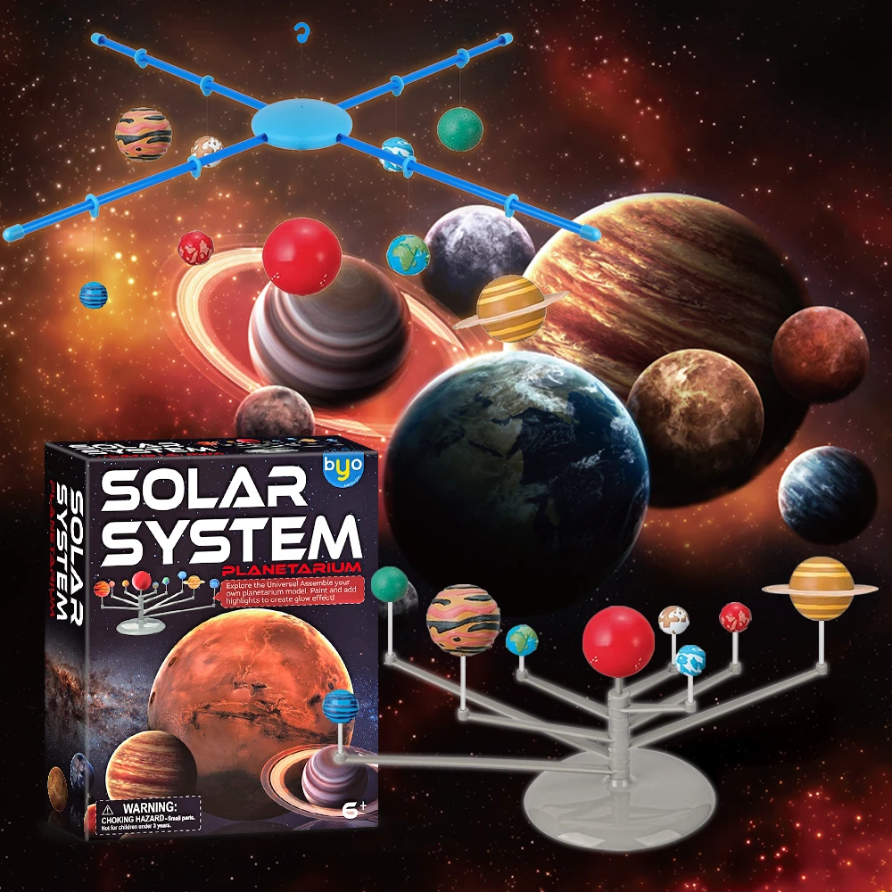 Modelo de Sistema Solar para niños, Juguetes DIY, ciencia y tecnología de  aprendizaje, Sistema Solar, montaje de enseñanza de planetas, juguete  educativo para colorear| | - AliExpress