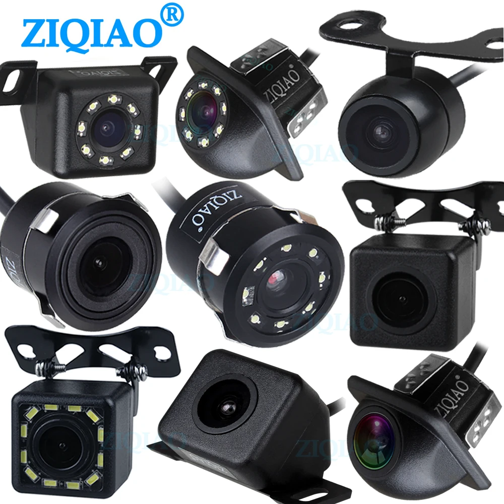 

ZIQIAO Car Reverse Parking Rear View Camera HD Night Vision Universal Rear Camera for Vehicle DVD Monitor