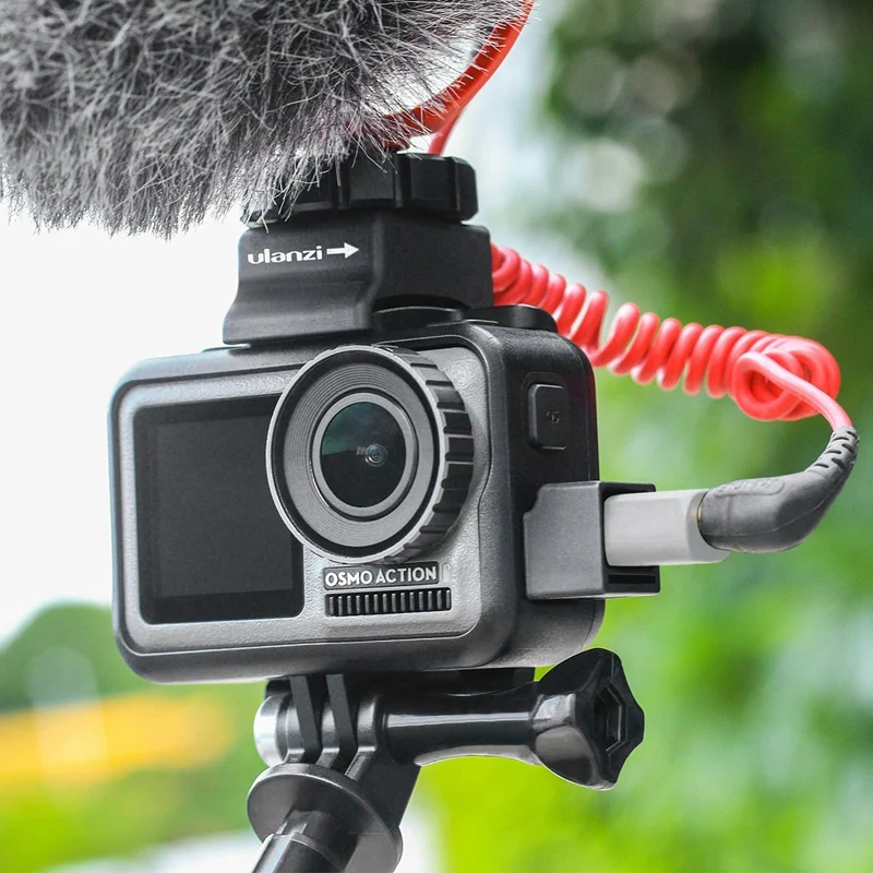 Ulanzi OA 8 держатель микрофона адаптер для DJI OSMO экшн Кейдж чехол спортивной камеры