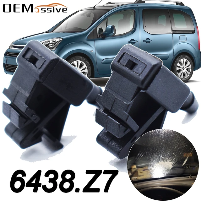 2pcs front windshield wiper washer jet nozzle spray for citroen berlingo mk2 for peugeot partner tepee 2008 2018 2009 2010 windscreen wipers aliexpress