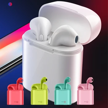 

Mini i7s Tws Bluetooth Earphones Wireless Earbuds Sport Handsfree Earphone Cordless Headset with Charging Box for Xiaomi iPhone