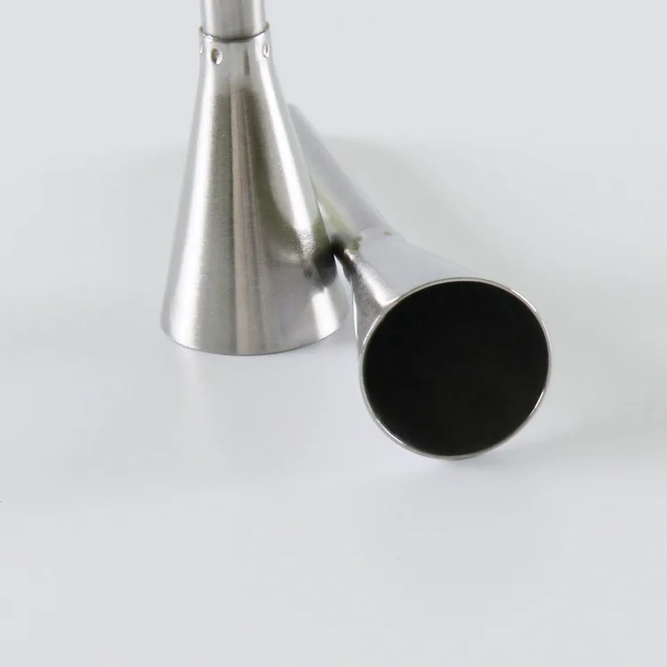 304 Stainless Steel Puff Decorating Nozzle Squeeze Flower Tip Squeeze Puff Cream Filling Flower Tip-(Single Pack