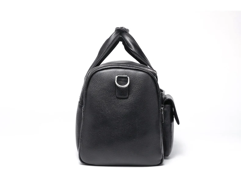 Side View of Leather Backpack