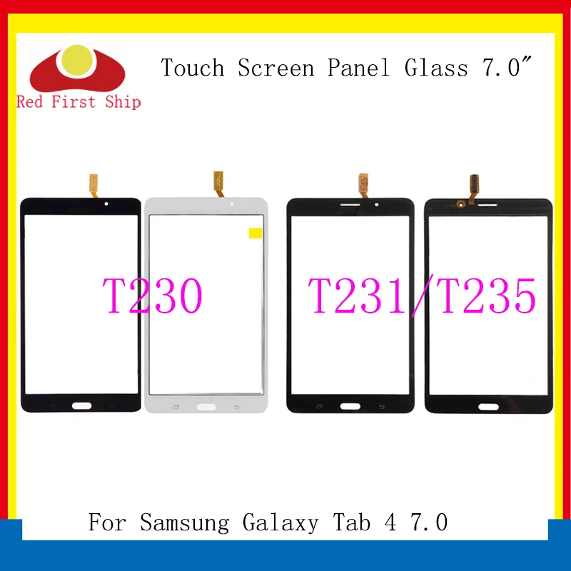 10 шт./лот для Samsung Galaxy Tab 4 7,0 T231 SM-T231 T230 SM-T230 Сенсорный экран планшета Сенсор Панель планшет Замена T235