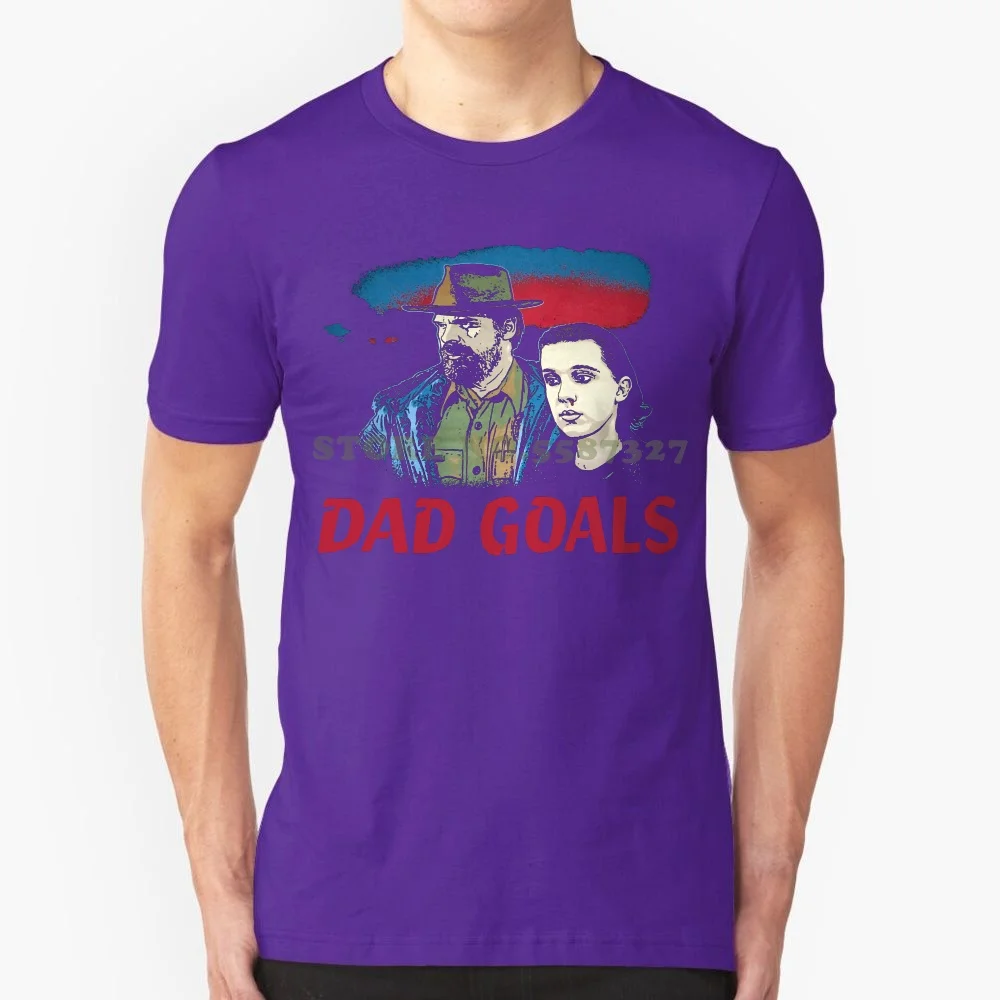 thumbnail image 1 of Stranger Tee Things Dad Goals Chief Hopper Eleven Tv Show Mens T Shirt, 1 of 5