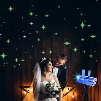 

USB 5V DJ Disco Light Stage Lights Voice Control Red Green Christmas Laser Projector Lights For Bar Party Home Wedding New Year