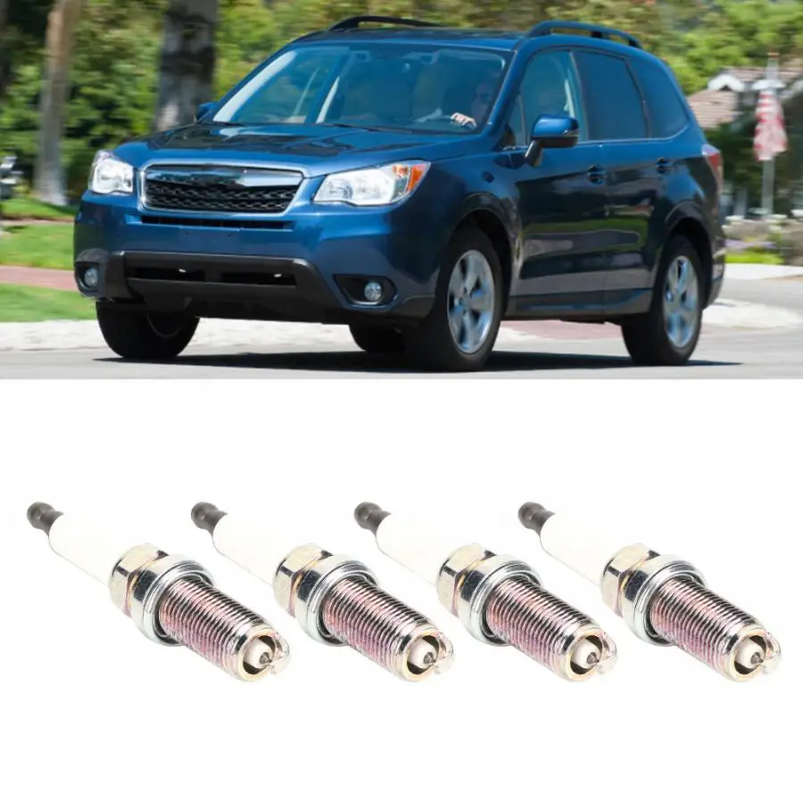 4 шт. автомобильный свечи зажигания SILFR6A Аксессуар подходит для Subaru Forester 2.5L H4 2009 2010 2011 2012 2013 вилка зажигания автомобильные аксессуары