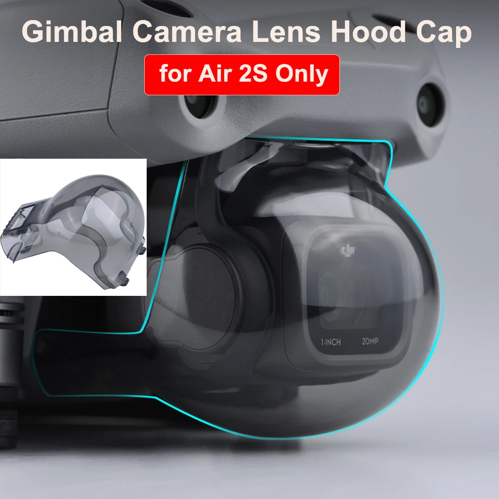 Per Dji Air 2S Lens Cap Drone Camera Gimbal Lens Hood Cap Protector Copertura Antipolvere Supporto Per Il Trasporto Accessori Stabilizzatori