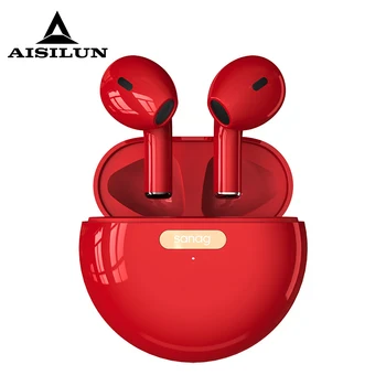 

New Bluetooth Headset 5.0 Real Wireless TWS Second Generation Three Generations Dual Handle Semi-In-ear Noise Reduction