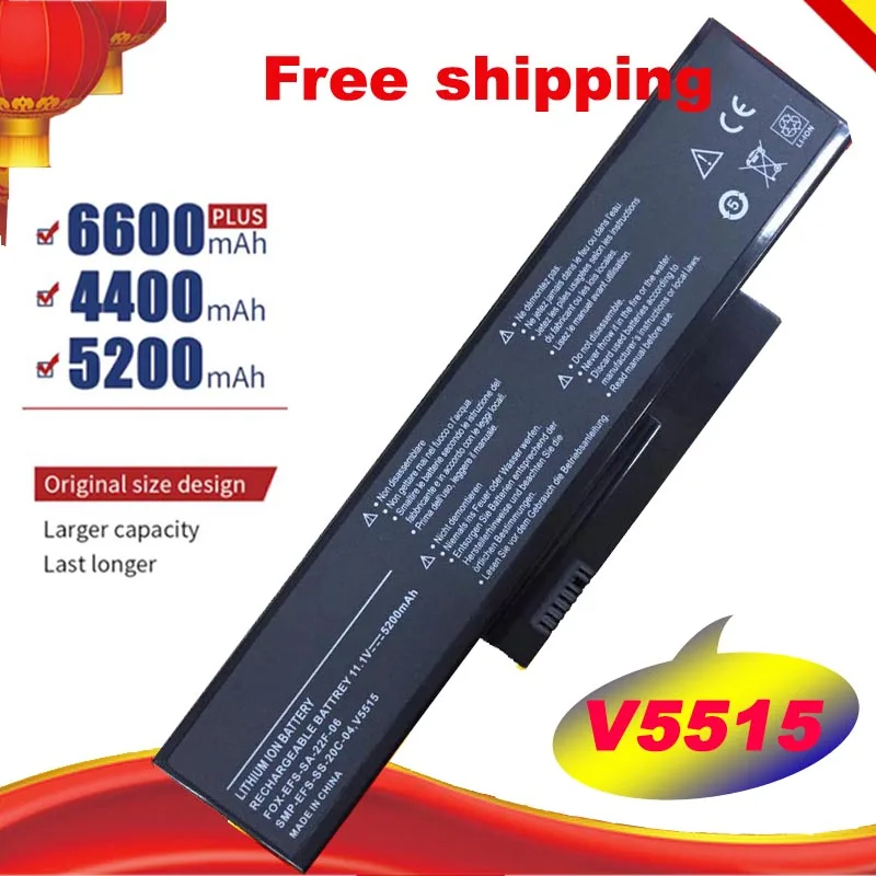 Специальная цена 6-элементный Аккумулятор для FUJITSU Esprimo Amilo V5515 V5535 V5555 V6515 La1703 La-1703
