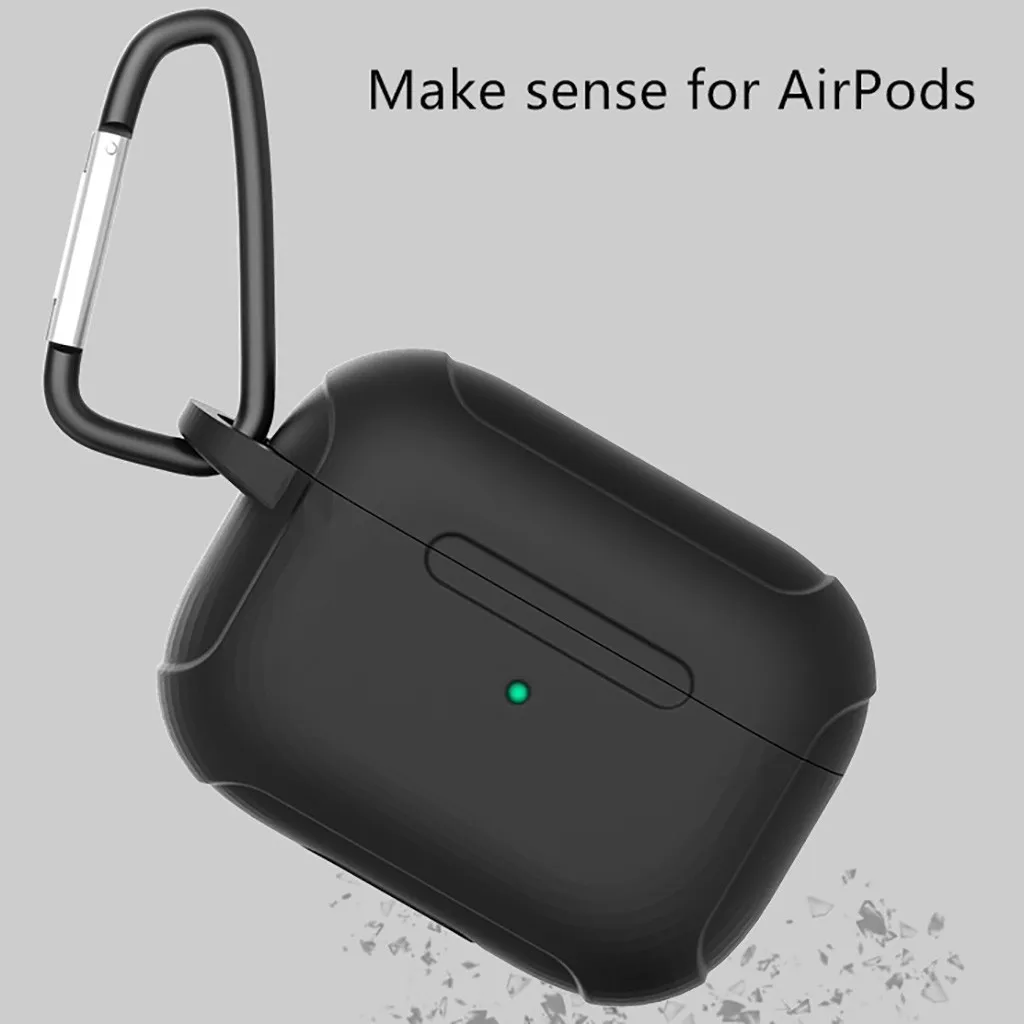 Ouhaobin чехол для Airpods pro Чехол bluetooth чехол для наушников чехол для airpods 3 коробка для airpods чехол силиконовый брелок 1204#2