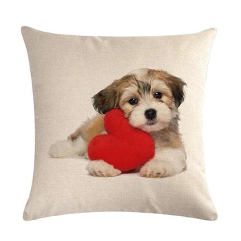 

Luxury Cushion Cover Pillow Case Home Puppy Supplies Animal Pillow Office Home Car Decorative Throw Pillows Chair Seat 45*45cm