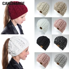 Зимние головные уборы для женщин Beains головные уборы для мужчин и женщин хлопковые конский хвост кепки в стиле хип-хоп теплая шапка унисекс Осенняя Кепка шапки женские Turbe