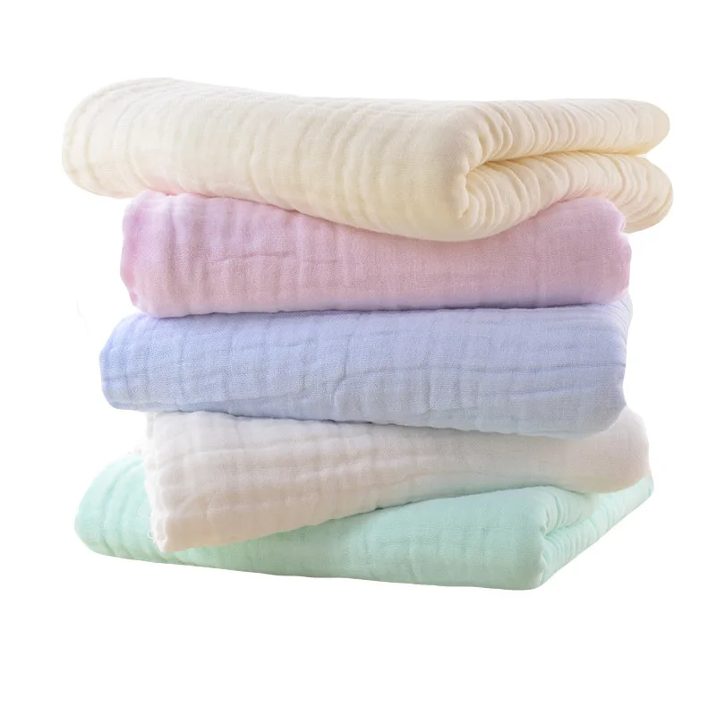 

Baby Gauze Bath Towel Six-layer Seersucker Blanket Newborn Baby Blanket Muslin Gauze Blanket