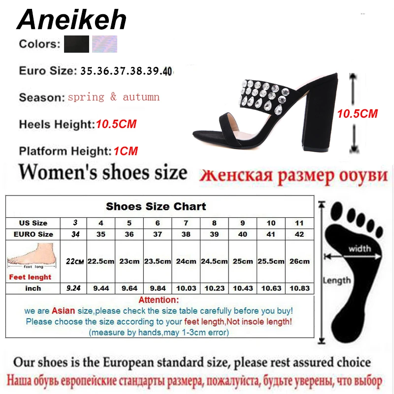 Aneikeh, новая женская обувь, радужные, со змеиным принтом, со стразами, домашние туфли с открытым носком, босоножки на высоком каблуке, летние вечерние модельные туфли Босоножки с открытым носом