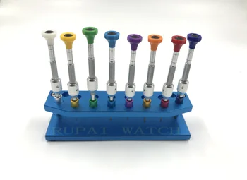 

Screwdriver stand 8pc set with Screwdriver Booster for watch repair