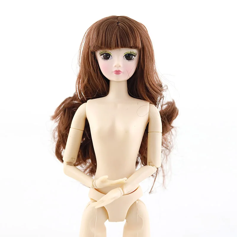 1/6 BJD, 30 см, BJD куклы, 3D глаза, 20 суставов, обнаженное тело, сделай сам, золото, каштановые волосы, женское тело, белая кожа, кукла, игрушка, подарки для детей
