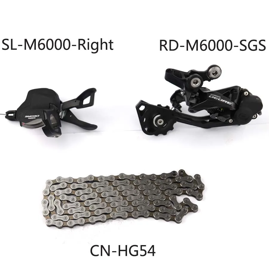 M6000 SGS HG54 SHIMANO DEORE M6000 Группа Комплект горного велосипеда MTB 1x10-Speed HG500 11-42T M6000 задний переключатель рычага переключения передач HG54 - Цвет: M6000 SGS HG54