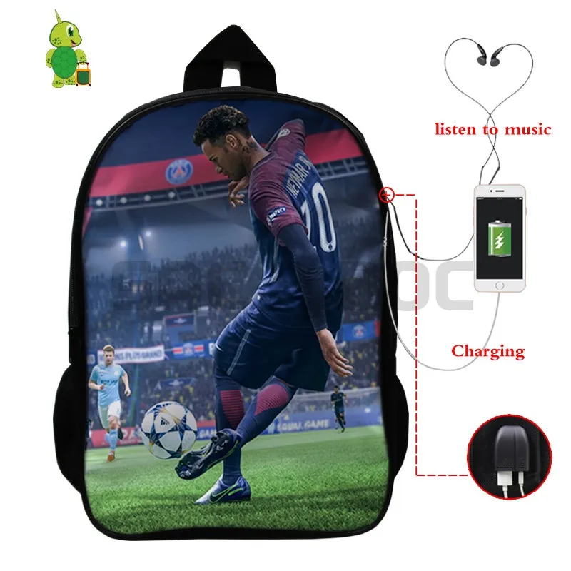 Mochila Feminina Neymar рюкзак USB зарядка школьный рюкзак женский рюкзак для ноутбука многофункциональные дорожные сумки на плечо
