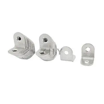 

Furniture Round End 90 Degree Bracket Fastener 20mm x 20mm 25 Pcs