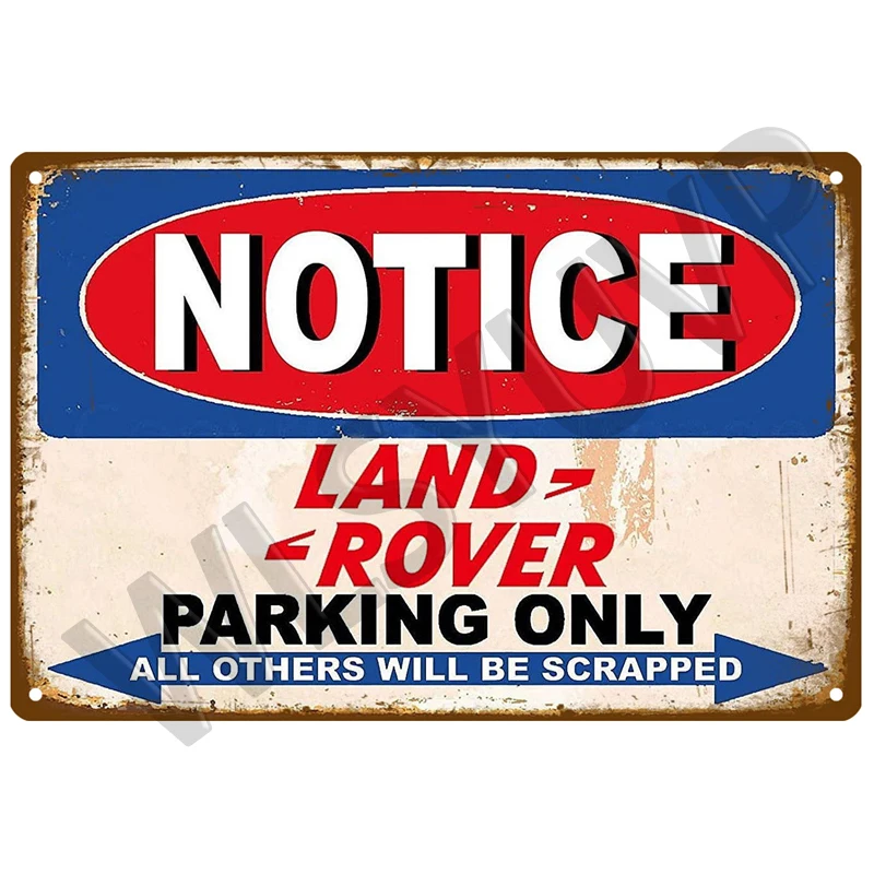 Land Car Rover Plaque Metal Vintage Tin Sign Shabby Chic Decor Metal Signs Vintage Bar Decoration Poster Pub Plate metal wall art metal wall signs metal signs