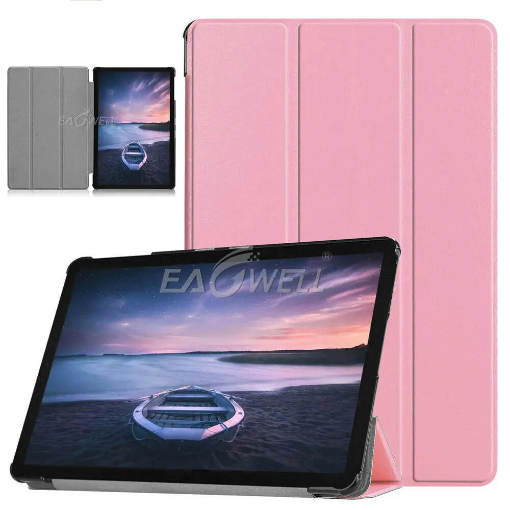 Чехол-книжка из искусственной кожи с подставкой для Samsung Galaxy Tab A 10,5 дюймов SM-T590 T595 T597 чехол с тремя сложениями для автоматического сна смарт-чехол