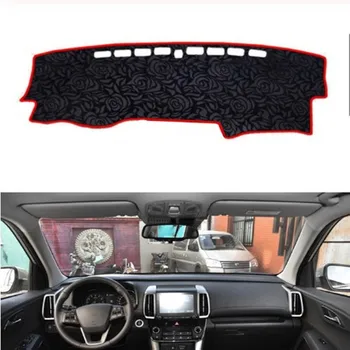 

Rose Pattern Non-slip Dashmat Dash Mat Dashboard Cover Pad Carpet Car Sticker for Hyundai ix35 Tucson 2018-2019 Car Styling