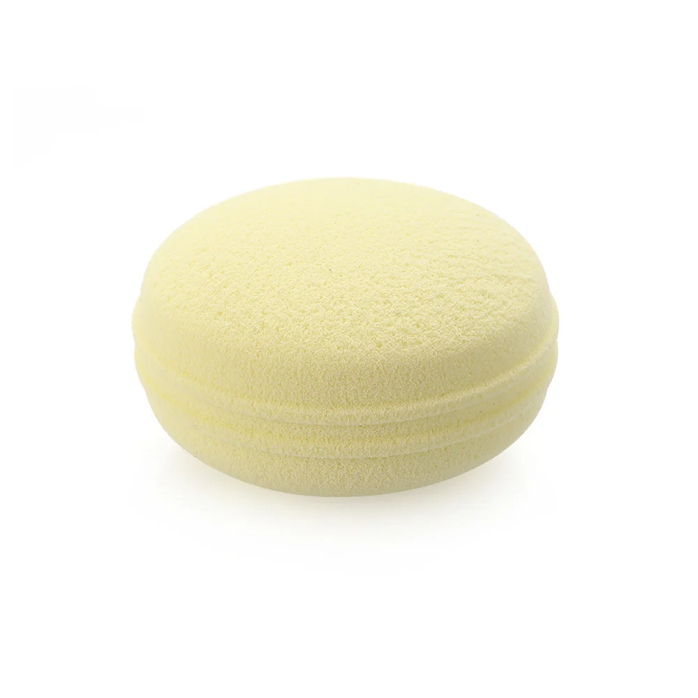 1 шт., спонж для макияжа, Macaron, крем для лица, BB, косметический, гладкий, пуховый, влажный, сухой, двойное использование, консилер, основа, красота, косметика, инструменты для макияжа - Цвет: yellow