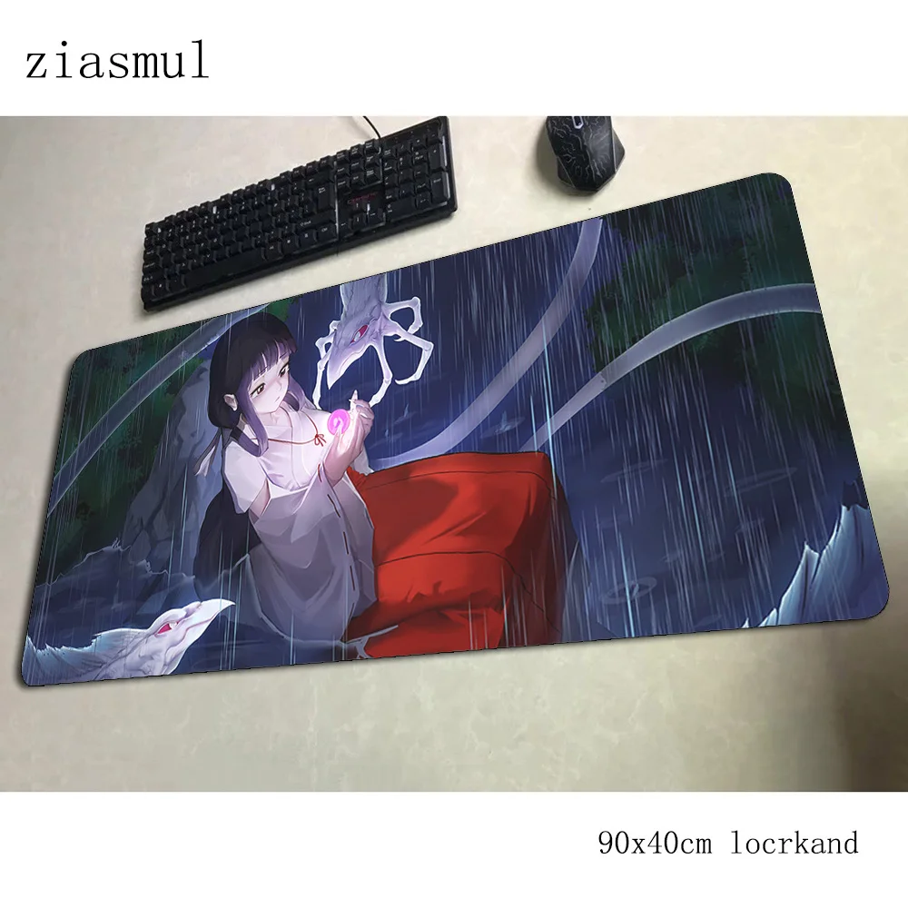 Inuyasha padmouse 900x400x3 мм игровой коврик для мыши крутой коврик для мыши геймерский компьютерный стол HD коврик с рисунком notbook mousemat pc