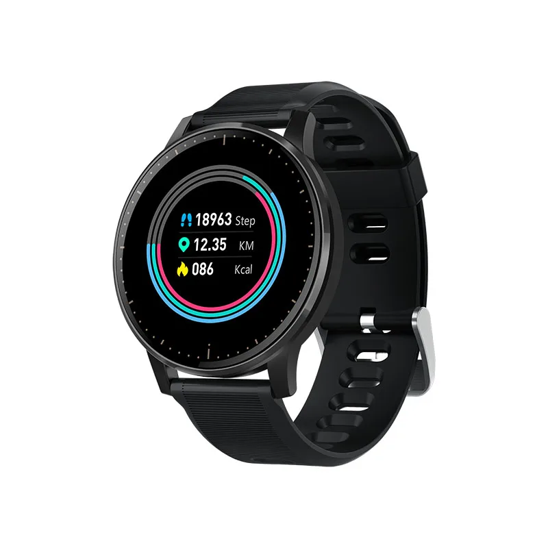 XANES Q20 IP67 Waterproof Smart Watch Heart Rate Blood Oxygen Monitor SMS Reminder Exercise Fitness Band 1.3'' Full Touch Screen