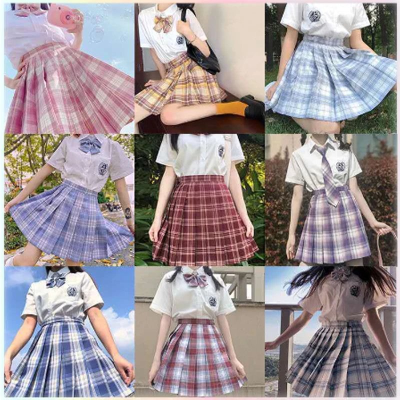 Kawaii/японская летняя юбка для костюмированной вечеринки девочек плиссированные
