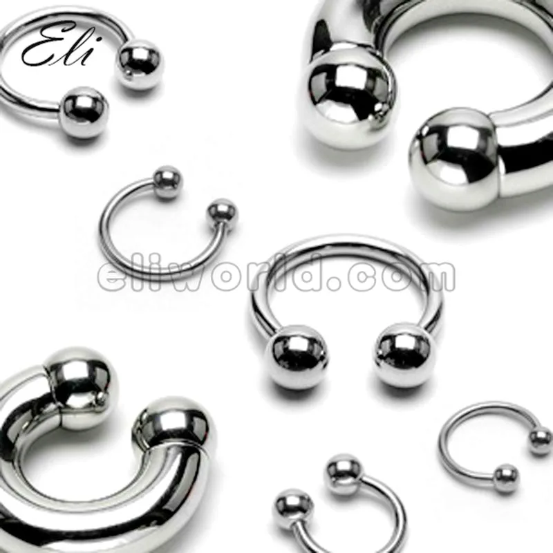 Eli розничная торговля, кольцо для пирсинга, подкова, модное ювелирное изделие, кольцо для носа, перегородка для пирсинга, нержавеющая сталь, ювелирное изделие для тела