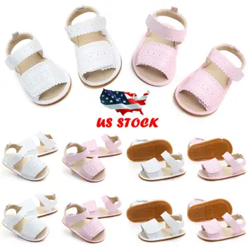 

Newborn Baby Girl Summer Sandals Anti-slip Prewalker Kid Soft Sole Sandals Baby Girls Cute Shoes