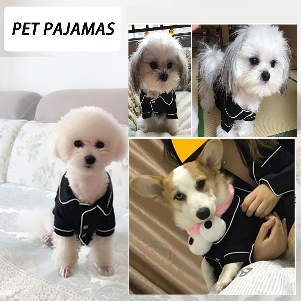 

New Ropa Perro Pet Pajamas Dog Clothes Puppy Clothing French Bulldog Coat Pug Costumes Dog Shirt For Small Dogs Chihuahua Vest