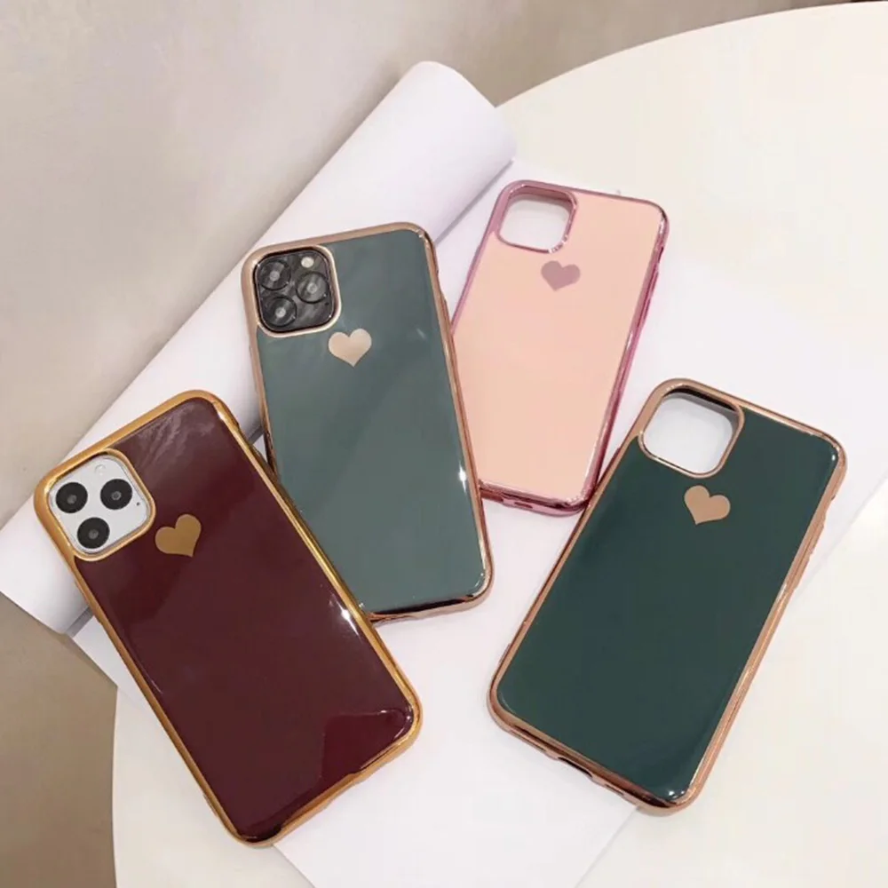 Роскошный чехол с гальваническим покрытием для телефона Apple iPhone 11 Pro X XS Max XR 6 6S 7 8