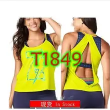 Хлопковая одежда, одежда для фитнеса, спорта, бега, топы, майки, женские топы, открытая спина, футболка T1849