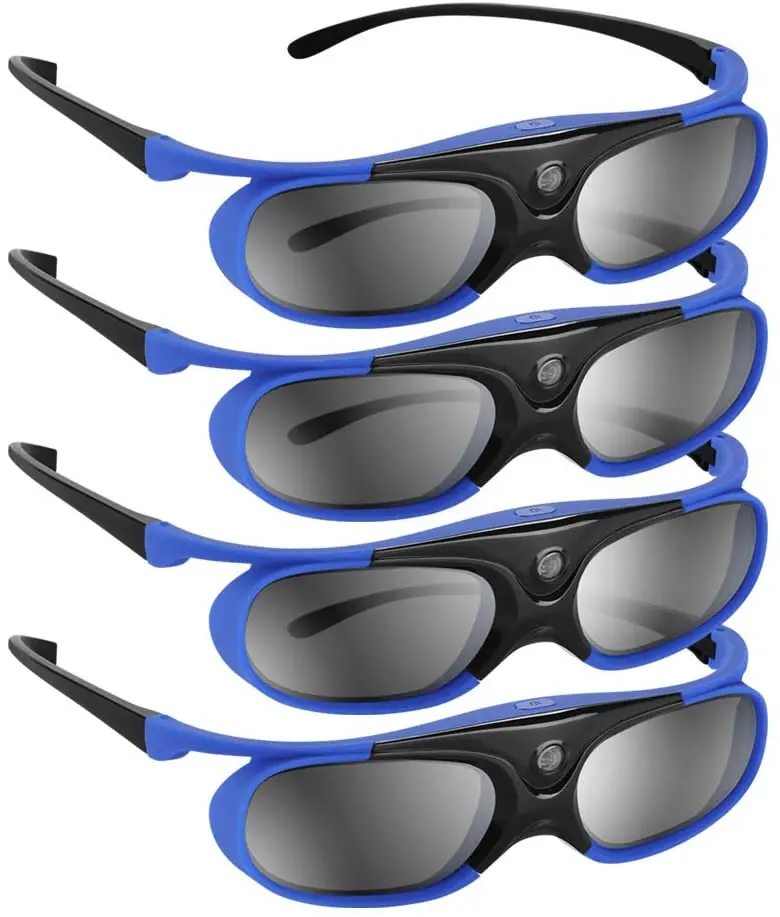 Tanie Aktywna migawka 96-144HZ akumulatorowe okulary 3D do projektora BenQ Acer