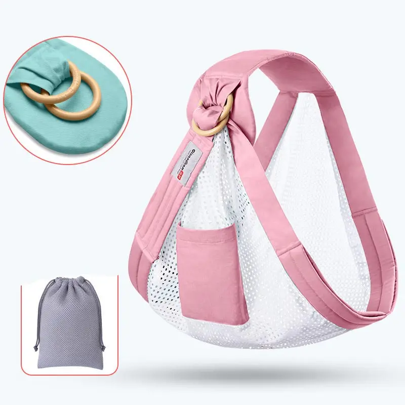 Angelcare/детский шарф; махровое полотенце для грудного вскармливания; четыре сезона; многофункциональный ремень; летняя дышащая одежда - Цвет: Breathable pink