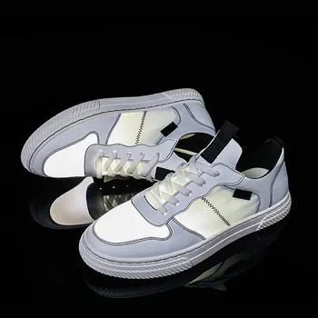 

Men Shoes Summer Breathable Lace-up Men Casual Shoes Whtie Snekaers Platform Adult Male Tenis Footwear High Quality Mans Shoes
