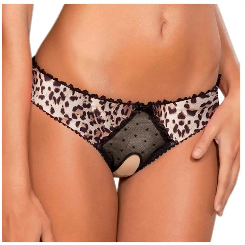 Женское сексуальное нижнее белье Эротические трусики с открытой промежностью