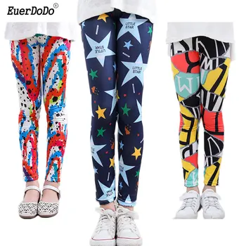 

Spring autumn Girls Leggings Teenager Leggins Print Children Pants Skinny Kids Trousers Elastic Girl Leggins Toddler Clothing