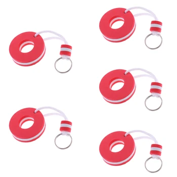 

5x Floating Key Ring Key Chain Rings Creative Key Chain For Boating Kayaking