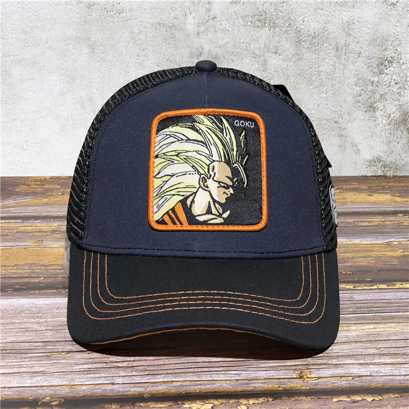 GOKU casquette dragon ball бренд dragon ball Z FRIEZA Кепка Snapback Дальнобойщик папа шляпа мультфильм аниме ролевая Кепка Snapback хип-хоп кепка s - Цвет: GOKU