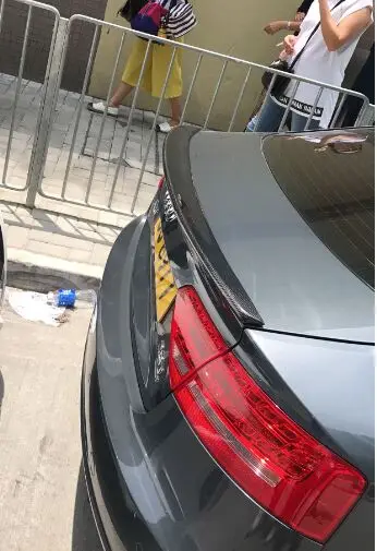 Углеродное волокно задний багажник спойлер крыло для 2009- Audi A5 купе 2010 2011 2012 2013 S Стиль